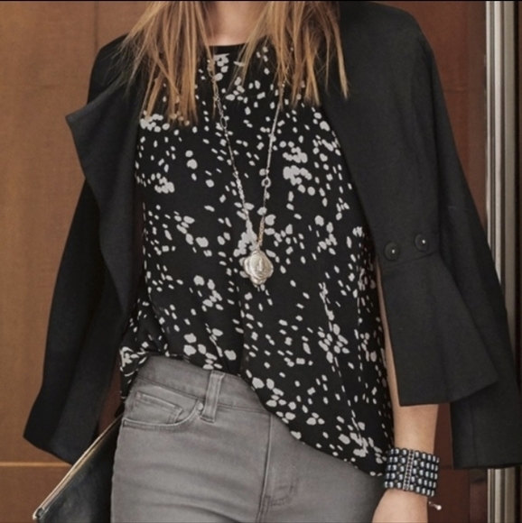 Cabi cosmos oversized layered black blouse S - Picture 3 of 16